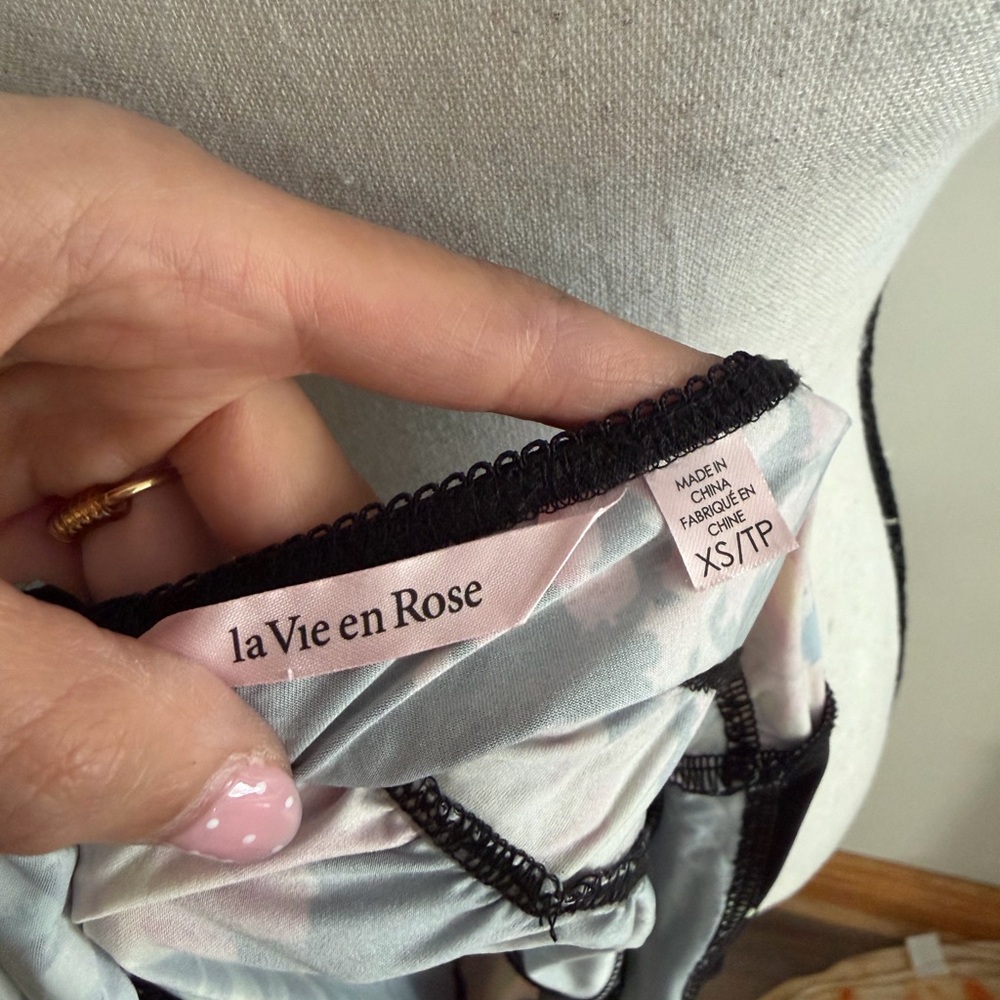 La Vie En Rose Black Floral Slip Dress - Picture 3 of 3